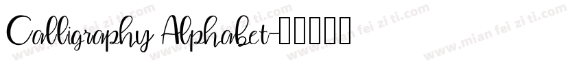 Calligraphy Alphabet字体转换